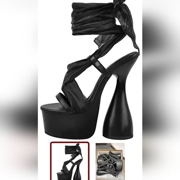 Shoes - Sexy Platform Lace Up Unique Designed Shoes